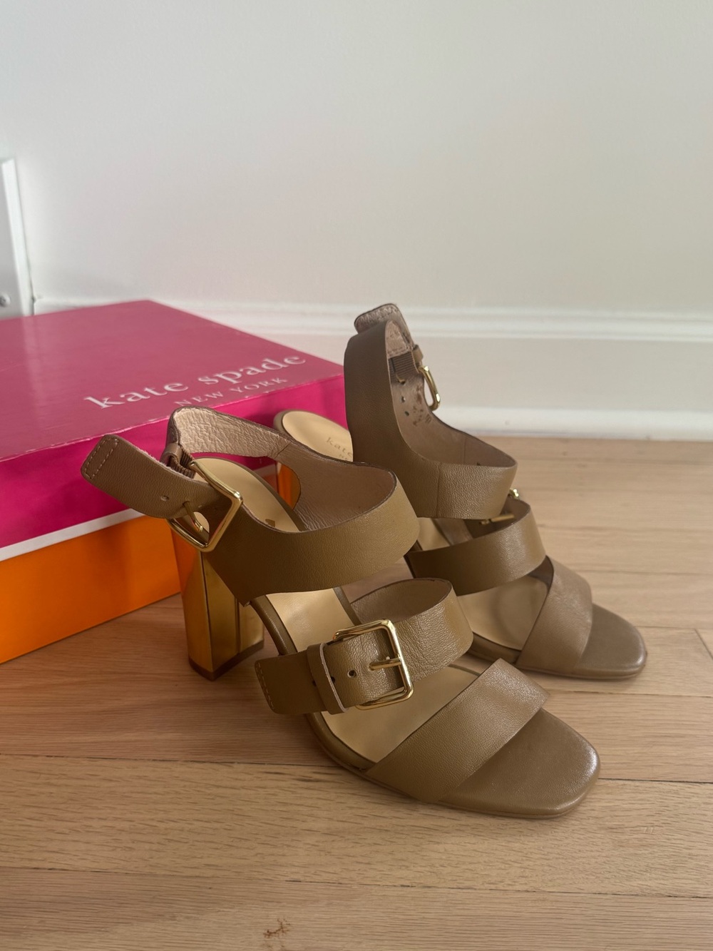 Kate Spade Tan Leather Heel